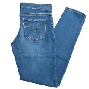 Levi's Girls Stretch Pull On Jeans Size 16 Blue NWT